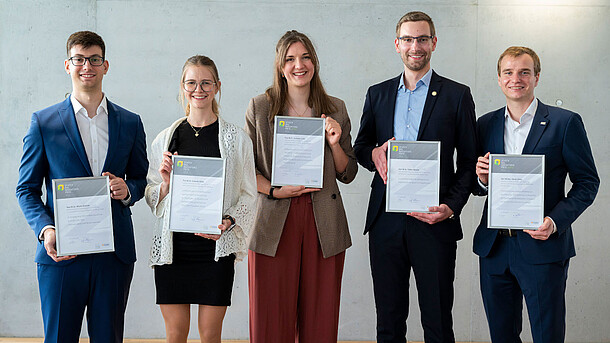 Gruppenbild mit Preisträgern